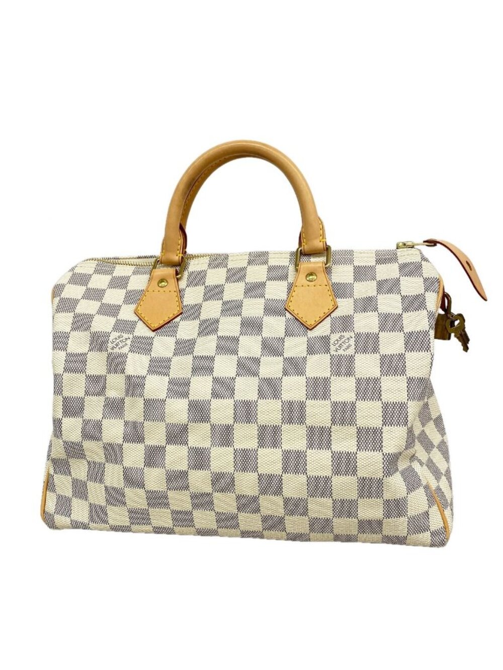 Louis Vuitton Handbag Damier Azur Speedy 30 White